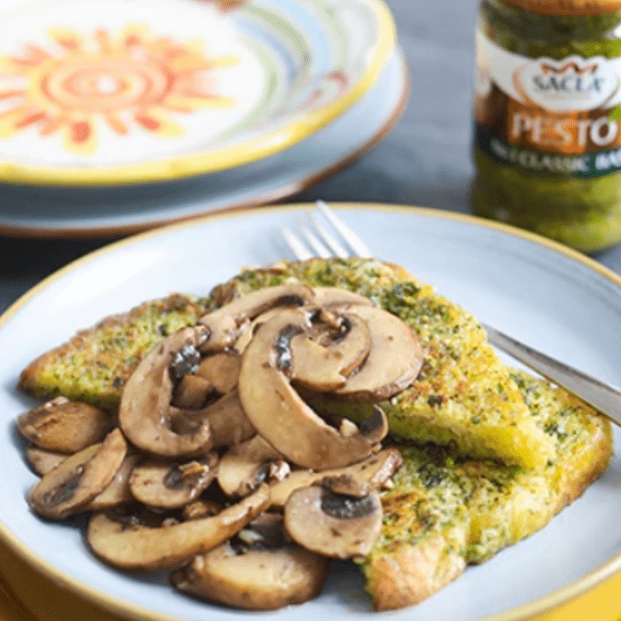 Garlic Pesto Toast