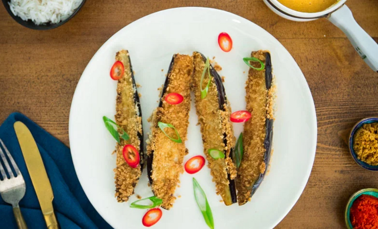 Vegan Aubergine Katsu Curry