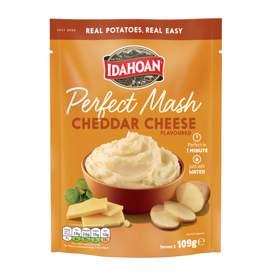 Idahoan Perfect Mash Cheddar Cheese 109g Pack of 4