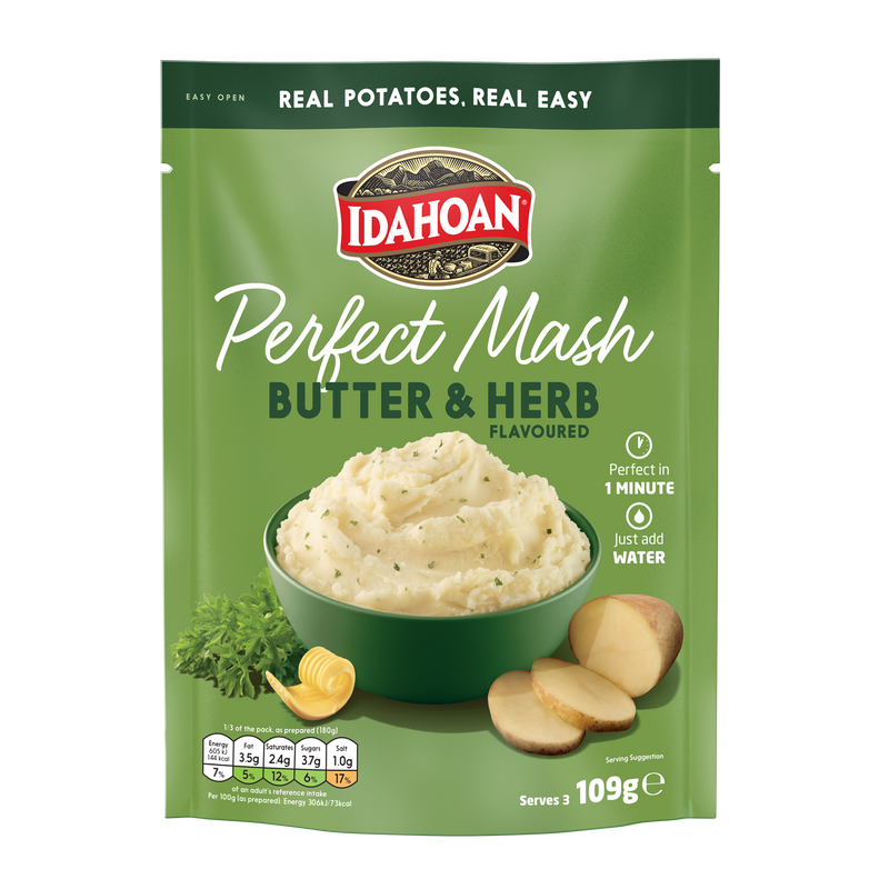 Load image into Gallery viewer, Idahoan Perfect Mash Butter &amp; Herb 109g Sachet
