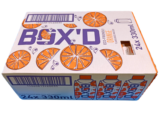 Box'D H2O Orange Pack of 24 x 330ml Case