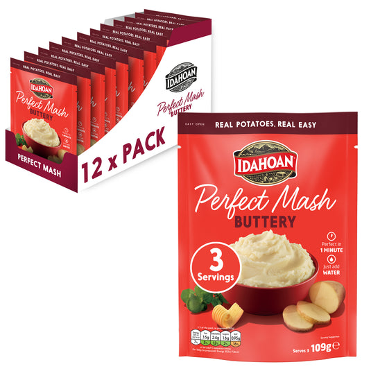 Idahoan Perfect Mash Potatoes Buttery 109g Pack of 12