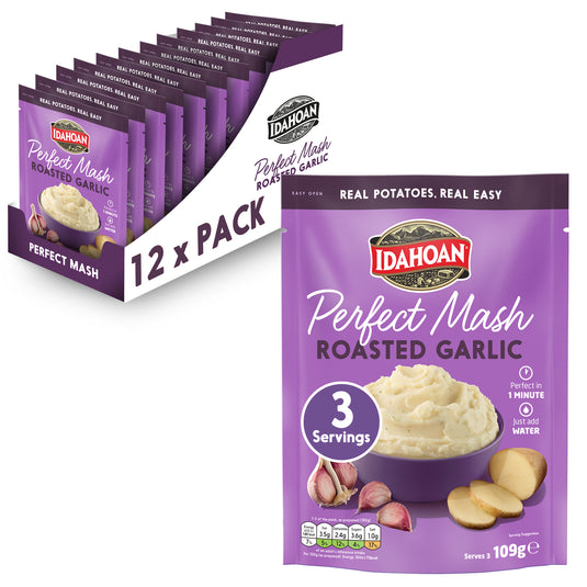 Idahoan Perfect Mash Roasted Garlic 109g Sachet Pack of 12