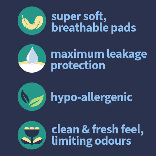 Kitty's Cottons Organic Overnight Sanitary Pads with 2 set of Wings Heavy Flow Pack of 10