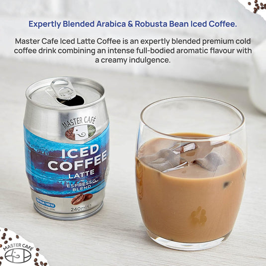 Master Café Iced Coffee in Cans, Latte 240ml