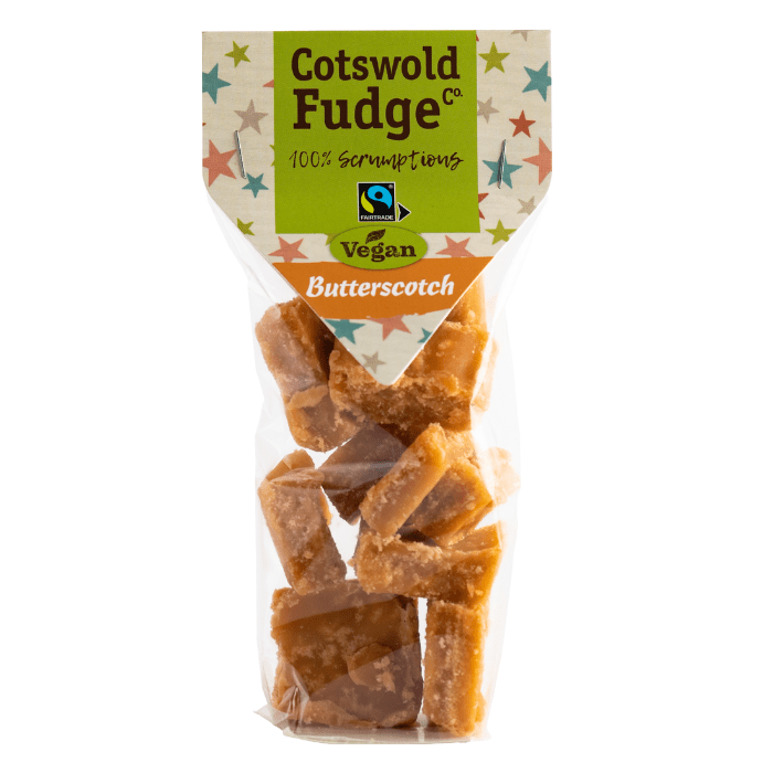 Cotswold Fudge Co. Vegan Butterscotch Fudge 150g Good Food Company