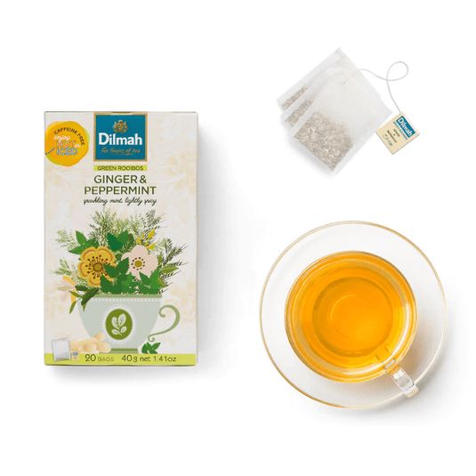 Dilmah Natural Infusions Green Rooibos, Ginger and Peppermint Tea 20 Tea Bags 40g