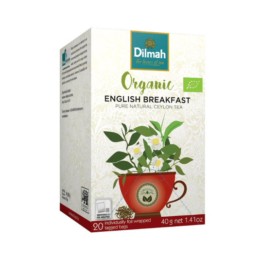 Dilmah Organic English Breakfast Tea 20 Tea Bags 40g