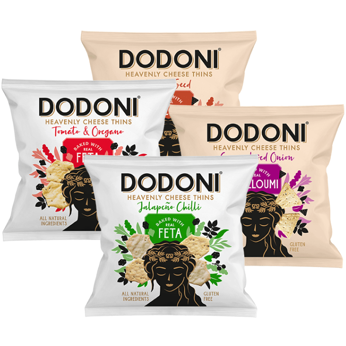 Load image into Gallery viewer, Dodoni Heavenly Cheese Thins Heavenly Hosting Bundle 4x 80g
