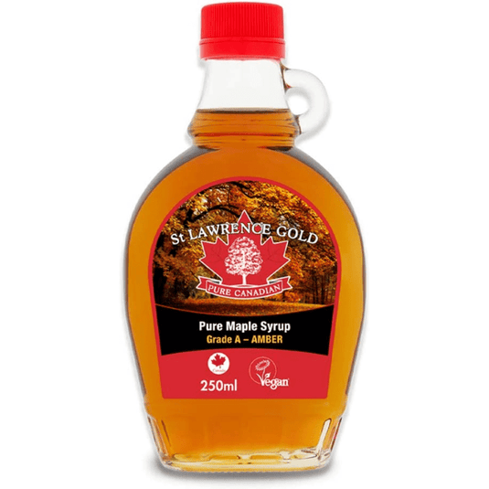 St Lawrence Grade A Rich Taste Amber Pure Canadian Maple Syrup 250ml