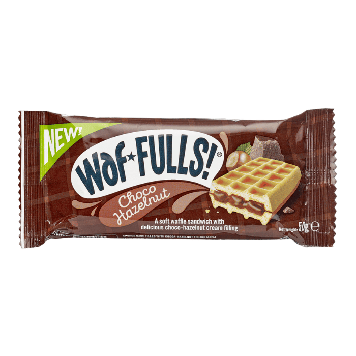 Load image into Gallery viewer, Waffulls On-The-Go Snack Choco Hazelnut Waffle Sandwich Case Box of 12

