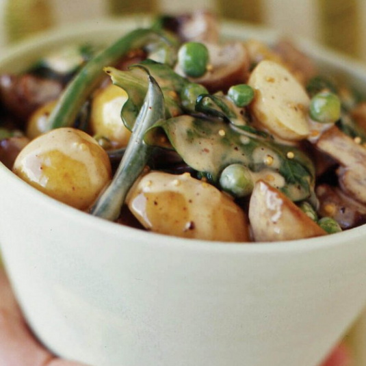 Tamarind Potato, Mushroom & Green Bean Salad