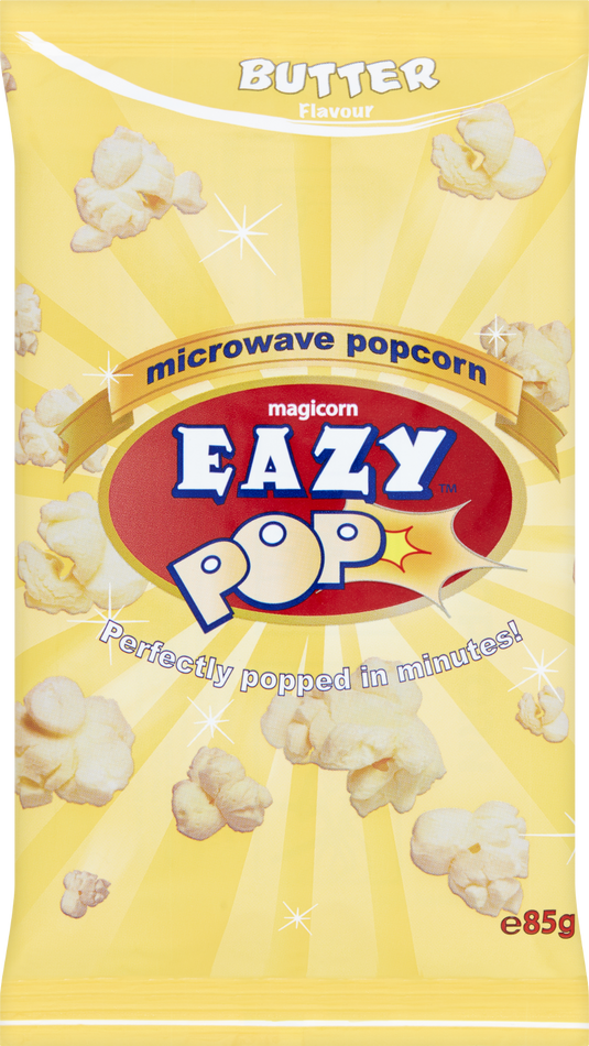 Eazy Pop Microwave Popcorn - Butter 85g
