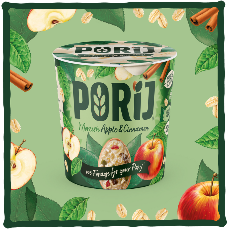 Load image into Gallery viewer, PORiJ | Instant Porridge Pots pack of 6 x 60g | Ready to Eat in Minutes Healthy &amp; Delicious Oats Meal High Fiber &amp; Protein Porridge Vegan Oats
