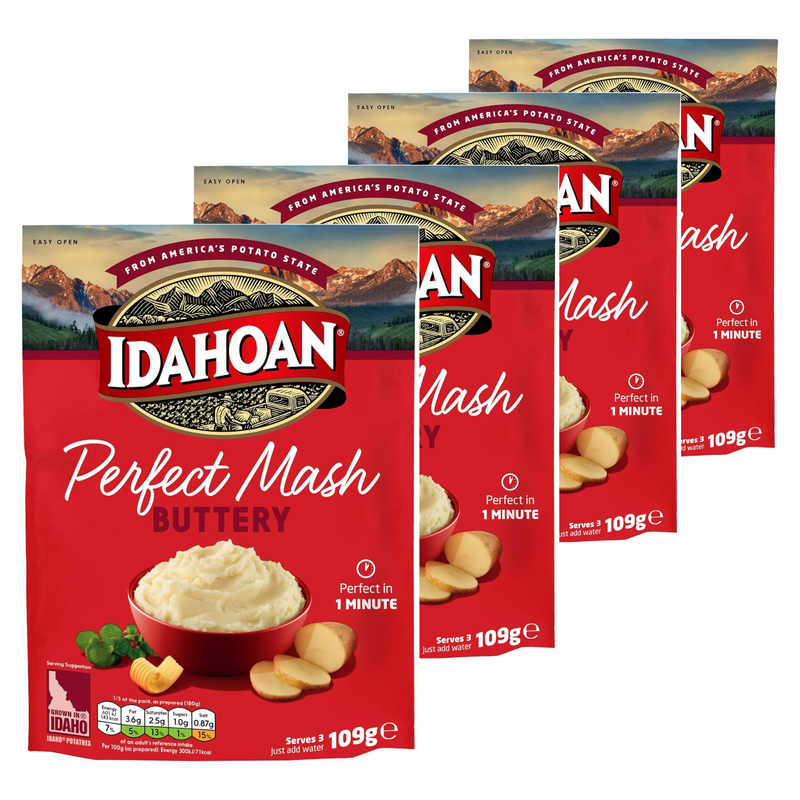 Load image into Gallery viewer, Idahoan Perfect Mash Buttery 109g Pack of 4
