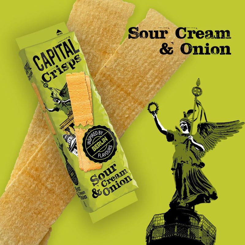 Load image into Gallery viewer, Capital Crisps World Tour Bundle Pack of 4 x 75g - Elongated Crisps. Multipack Crisps, Vegetarian Snacks, Healthy Snack
