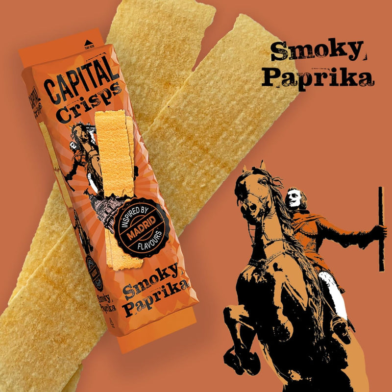 Load image into Gallery viewer, Capital Crisps World Tour Bundle Pack of 4 x 75g - Elongated Crisps. Multipack Crisps, Vegetarian Snacks, Healthy Snack

