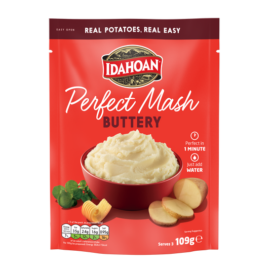 Idahoan Perfect Mash Potatoes Buttery 109g Pack of 12