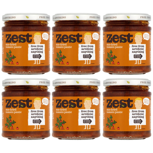 Zest Vegan Sundried Tomato Paste, Pack of 6 x 170g