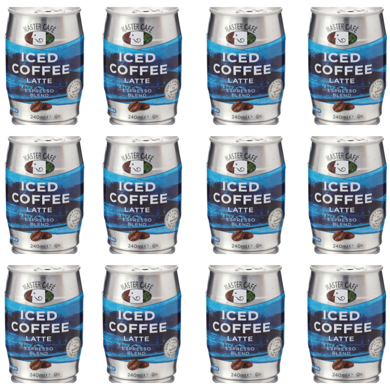 Load image into Gallery viewer, Master Café Iced Coffee in Cans, Latte 240ml
