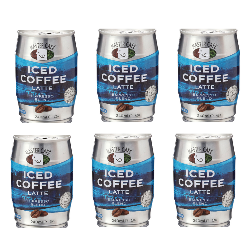 Load image into Gallery viewer, Master Café Iced Coffee in Cans, Latte 240ml
