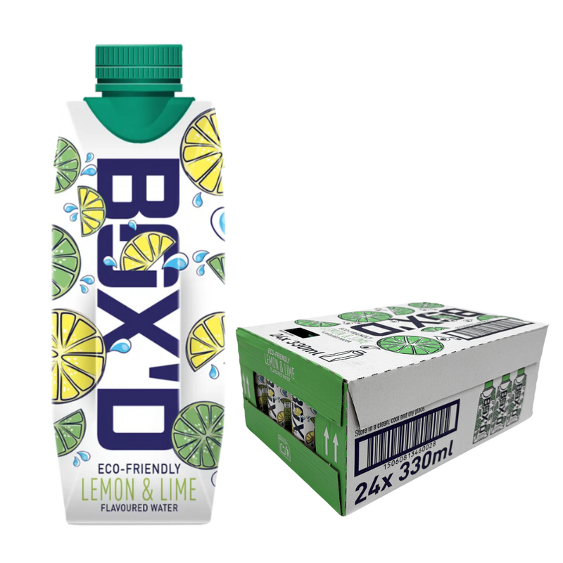 Load image into Gallery viewer, Box&#39;D H2O Lemon &amp; Lime Pack of 24 x 330ml Case
