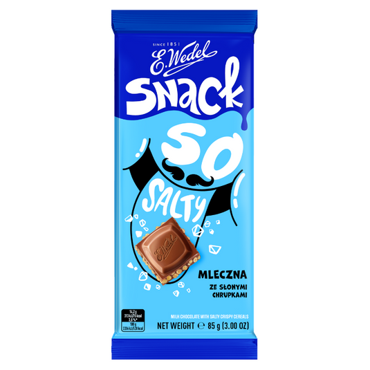 E.WEDEL SNACK Milk Chocolate with salty crispy cereals 85g