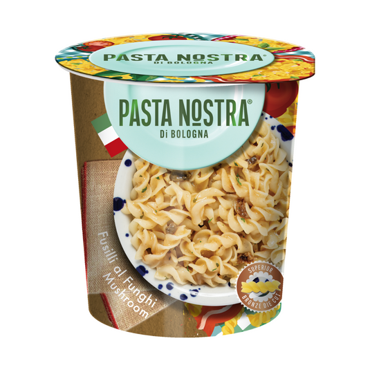 Pasta Nostra | Mushroom | Vegetarian | Instant fusilli pasta with a mushroom sauce 70g x 8