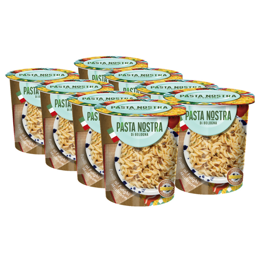 Pasta Nostra | Mushroom | Vegetarian | Instant fusilli pasta with a mushroom sauce 70g x 8