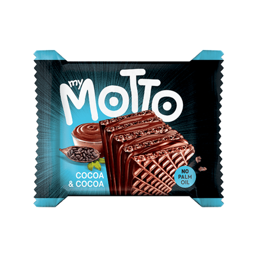 My Motto Cocoa & Cocoa Cream Wafer Biscuits Pack of 3 X 10 packs