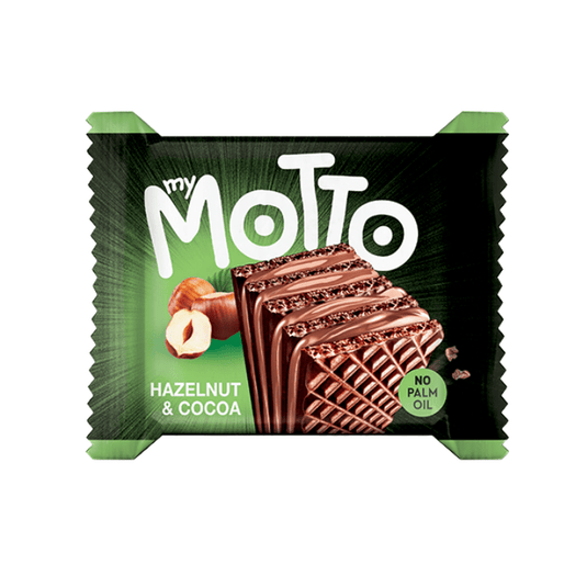 My Motto Hazelnut & Cocoa Cream Wafer Biscuits Pack of 3 X 10 packs