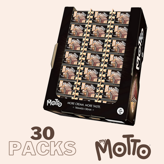 My Motto Tiramisu Cream Wafer Biscuits Pack of 3 X 10 packs