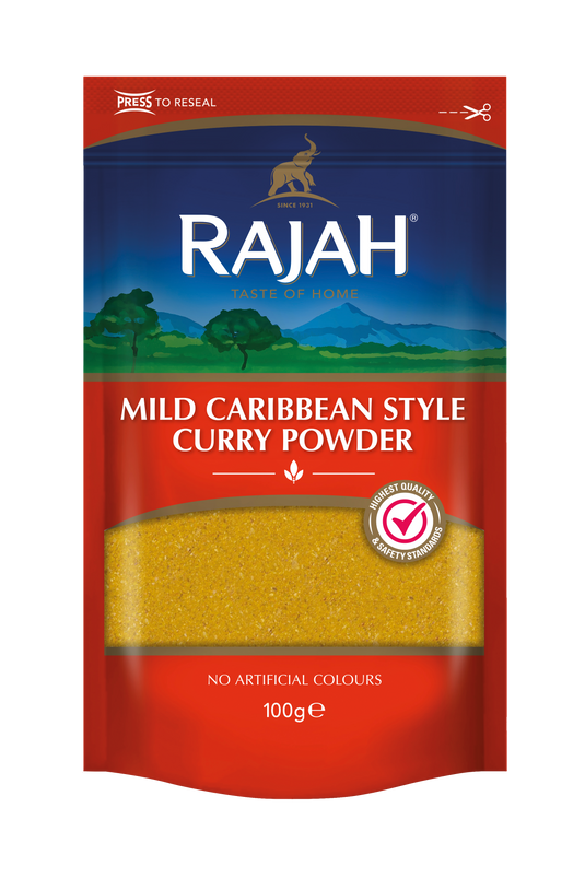 Rajah Spices Mild Caribbean Curry Powder 100g