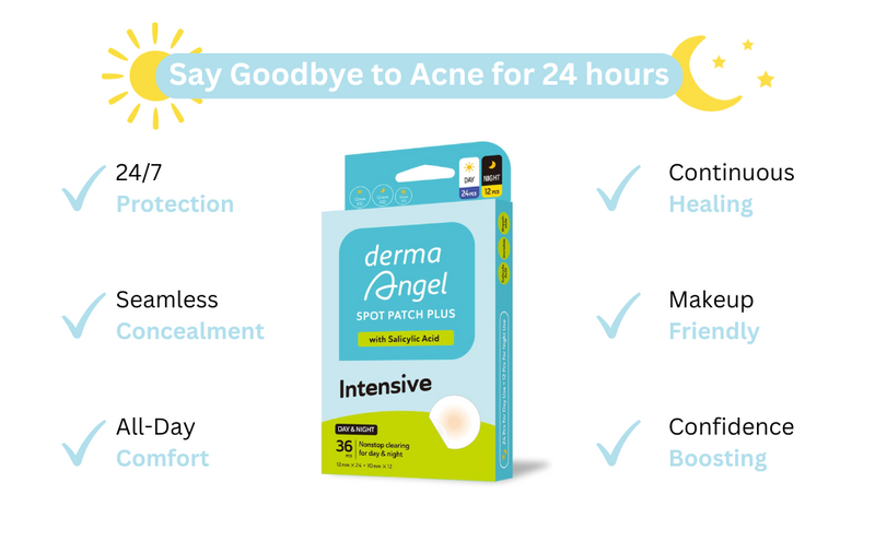 Load image into Gallery viewer, Derma Angel Acne Patch Kit: 24 Day &amp; 12 Night Pimple Patch, spot patches with Salicylic Acid
