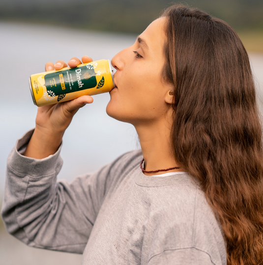 Dilmah Lemon Iced Tea 330ml Can | Pack of 12 | No preservatives | Freshly Hand Picked Leaves | | Natural Antioxidants | Pure Ceylon Black Tea | Ready to Drink Ice Tea
