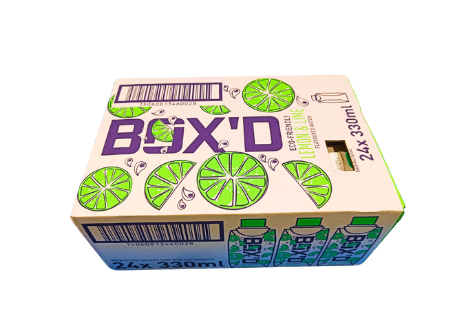 Box'D H2O Lemon & Lime Pack of 24 x 330ml Case