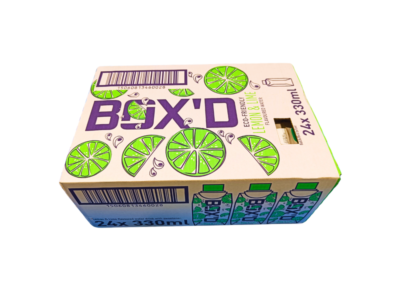 Load image into Gallery viewer, Box&#39;D H2O Lemon &amp; Lime Pack of 24 x 330ml Case
