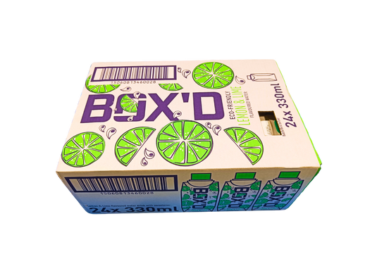 Box'D H2O Lemon & Lime Pack of 24 x 330ml Case