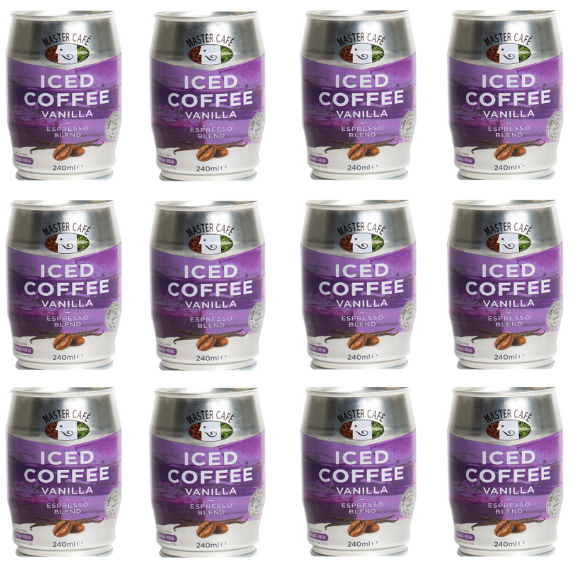 Load image into Gallery viewer, Master Café Iced Coffee in Cans, Vanilla 240ml
