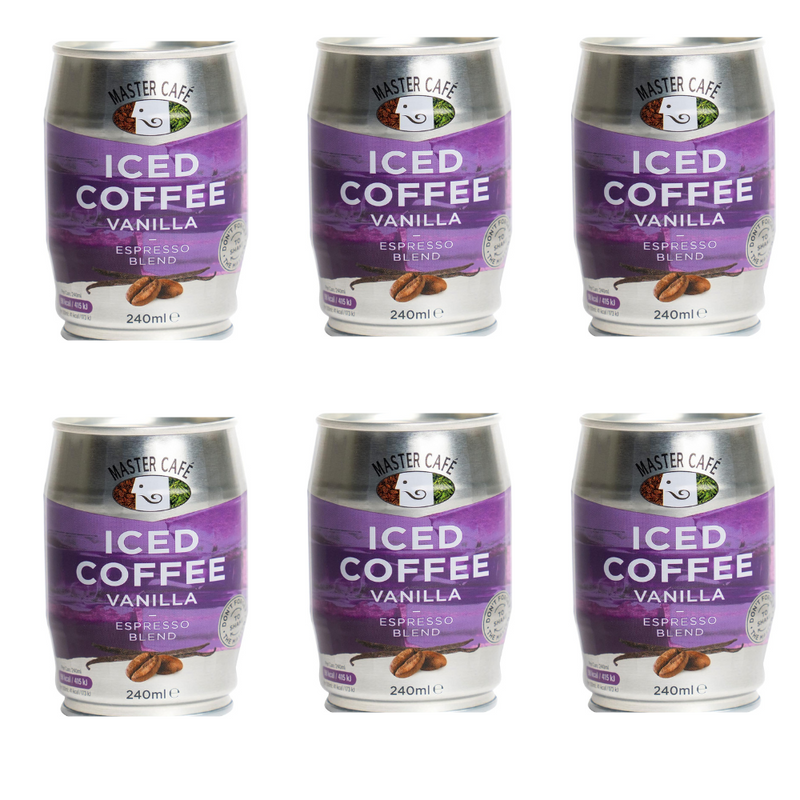 Load image into Gallery viewer, Master Café Iced Coffee in Cans, Vanilla 240ml
