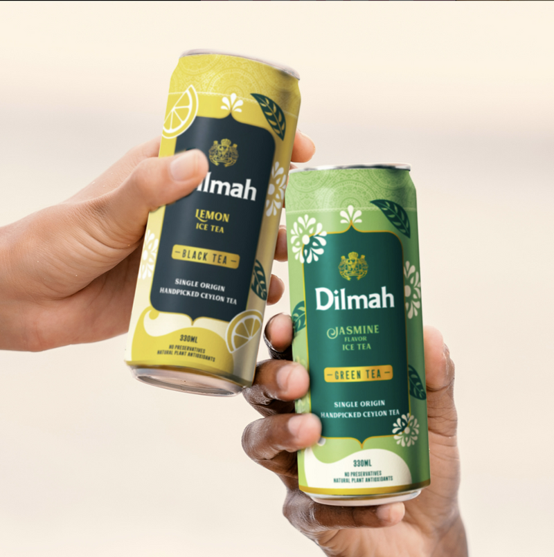 Load image into Gallery viewer, Dilmah Jasmine Iced Tea 330ml Can | Pack of 12 | No preservatives | Freshly Hand Picked Leaves | Natural Antioxidants | Pure Ceylon Green Tea | Ready to Drink Ice Tea
