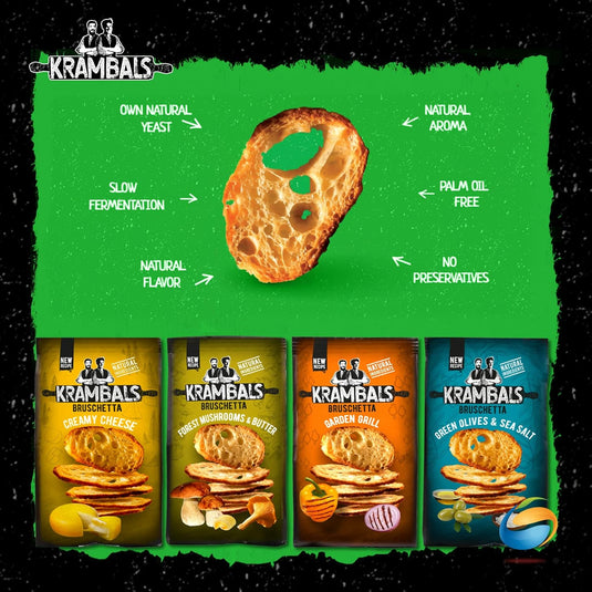 Palm Risps KRAMBALS Bruschetta Garden Grill Crisps 70g - Baked Crisps Bruschetta ...