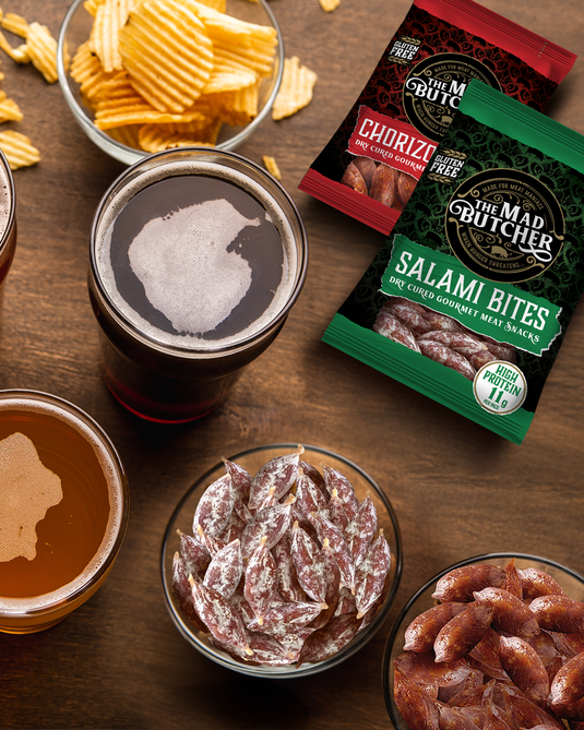 Mad Butcher Salami Bites – 40g | Mini Snack – Rich, Savory On-the-Go Bite-Size Treats | Pack of 12