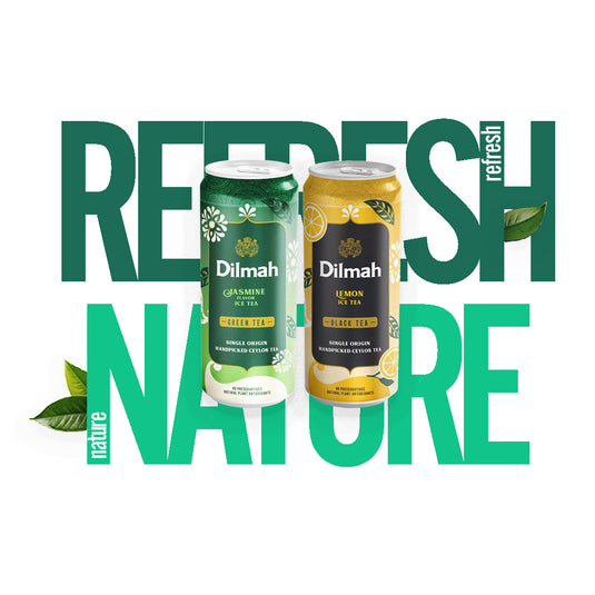 Dilmah Iced Tea | Variety Pack 330ml Can | Pack of 12 | No preservatives | Freshly Hand Picked Leaves | Natural Antioxidants |  Ready to Drink Ice Tea