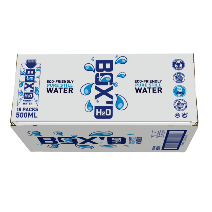 Box'D H2O Eco-Friendly Pure Still Water Case Box of 18 Cartons
