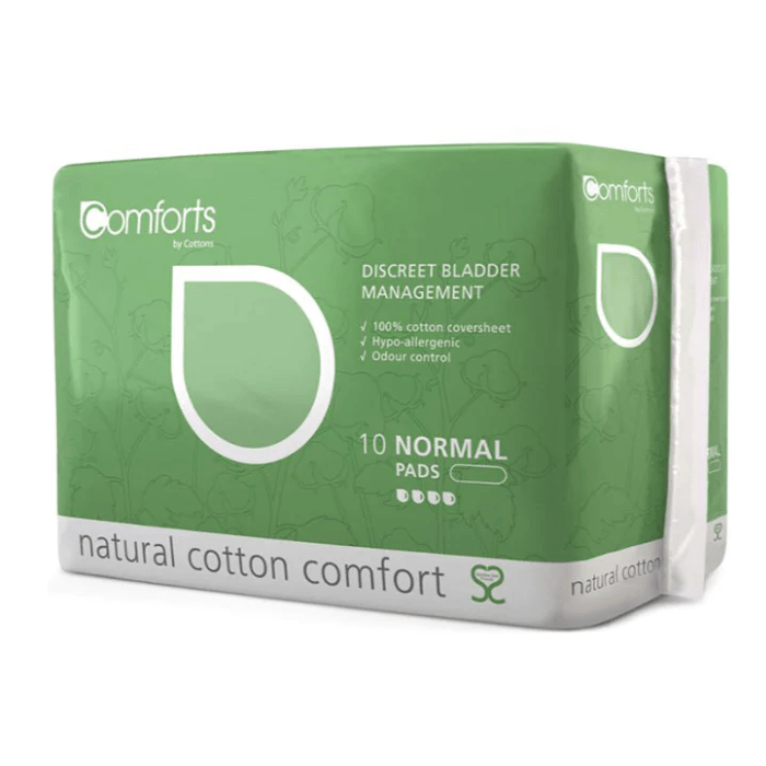 Load image into Gallery viewer, Cottons Comforts Premium Discreet Bladder Management Pads Regular Flow Pack of 10
