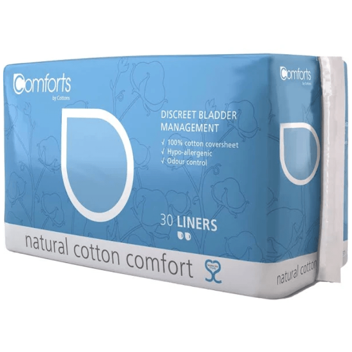 Load image into Gallery viewer, Cottons Comforts Premium Discreet Bladder Management Liners Light Flow Pack of 30
