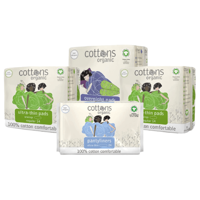Cottons Organic Sanitary Bundle