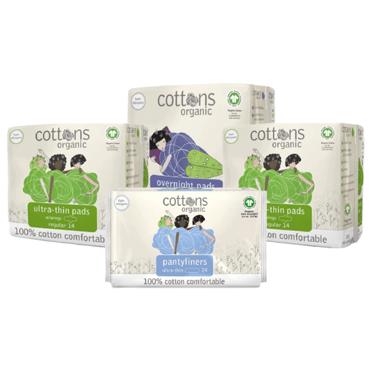 Cottons Organic Sanitary Bundle