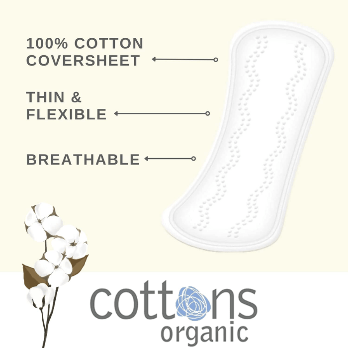 Load image into Gallery viewer, Cottons Organic Ultra Thin Panty Liners Light Flow Pack of 24
